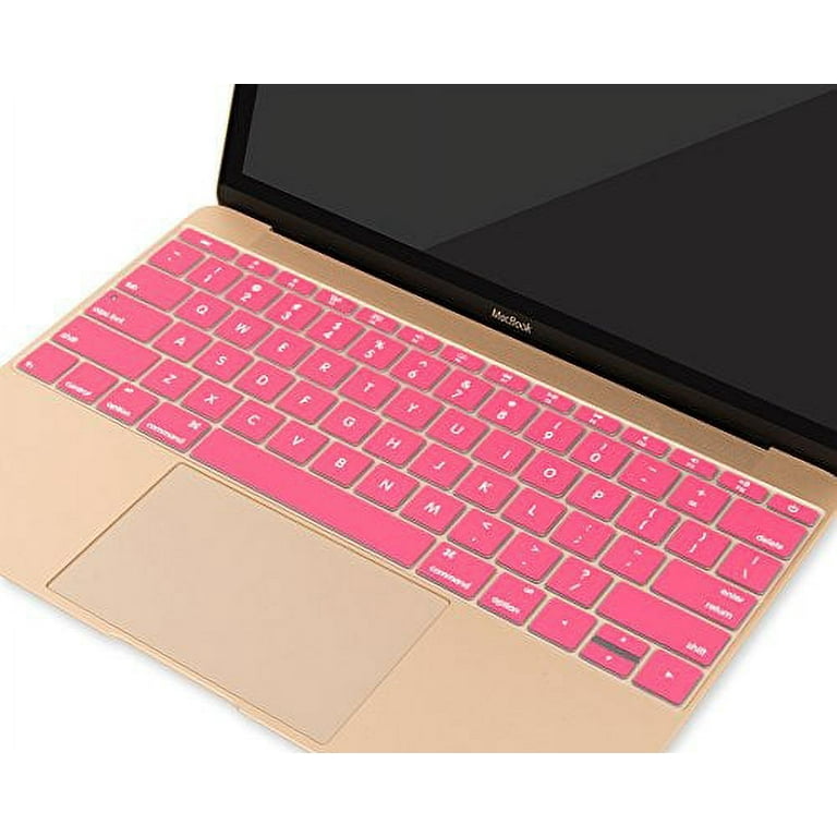 Mosiso Keyboard Cover for MacBook Pro 13 Inch 2017 2016 Release A1708 Without Touch Bar MacBook 12 Inch A1534 Protective Skin Pink Walmart