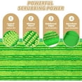 thumbnail image 2 of Almohadillas de trapeador reutilizables CHAO para Swiffer Sweeper 6 piezas microfibra verde, 2 of 5
