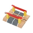 thumbnail image 2 of Accesorios de Tren de Madera, Conjunto de Construcción de Ferrocarril, Recuerdos de Fiesta, Juguete de Construcción, Piezas de Carretera Y Ferrocarril Cruce de doble barra, 2 of 9