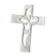 thumbnail image 4 of Escultura de arte de madera tallada con corazones huecos entrelazados Cruz de mesa sagrada para Grande Blanco, 4 of 9