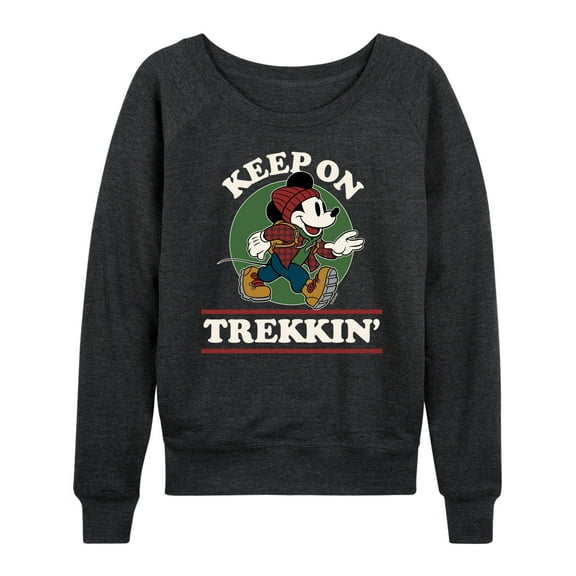 Mickey & Friends - Keep On Trekkin - Women's Lightweight French Terry Long Sleeve Shirt