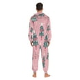 thumbnail image 6 of 1 Piece Adult Onesie Pajamas Cozy & Loose-Fit Sleepsuit Loungewear with Pockets Candy Canes and Christmas Tree Small, 6 of 7