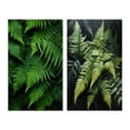 thumbnail image 2 of Designart "Enchantment with Ferns I" Ferns Wall Art Set Of 2 - Green Floral Gallery Set For Office Decor, 2 of 6