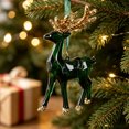 thumbnail image 7 of Clearance! Christmas Ornaments Dark Green Frosted Gradient Decorations, Xmas Tree Hanging Pendants, Seasonal Indoor Outdoor Decor for Christmas Tree Mantel Wall, 7 of 7