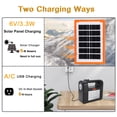 thumbnail image 6 of Portable Power Generator Station,12000mah Solar Panel Power Kit  Battery Pack Power Station + 3 Bulbs for Outdoor Camping, 6 of 9