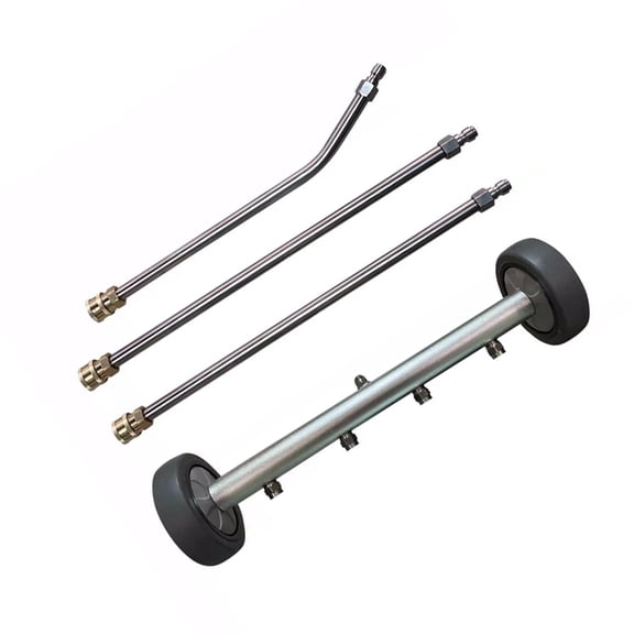 Machine 16 Inch Pressure Washer Undercarriage Cleaner, Undercarriage Sprayer With 4 Nozzles, 4000 PSI Car Cleaner With 2 PCS Straight Wand And 1 PC Angled Wand