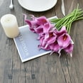 thumbnail image 3 of 20pcs White Fake Flowers Artificial Calla Lily Silk Flowers 13.4" for Mother's Day Easter Home Kitchen & Wedding, 3 of 5