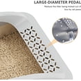 thumbnail image 4 of Stainless Steel Cat Litter Box with Lid, Metal Kitty Litter Box with Scoop, Non-Stick Base, Easy to Clean for Cat, Rabbit, Guinea Pigs and Hamsters - Light Gray, 4 of 8