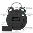thumbnail image 5 of Super Loud Alarm Clock for Heavy Sleepers, 4 inches Twin Bell Alarm Clock with Backlight, Silent Non-Ticking & Luminous dial, Digital Alarm Clocks for Kids, Adults, Bedrooms, Silver, 5 of 7