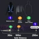 thumbnail image 4 of Linterna LED 10000 lúmenes, 5000 mAh USB recargable 26650 batería incluida, 378 modos de luz, zoom, largo tiempo de trabajo linterna táctica de mano para camping, senderismo, caza, emergencia, 4 of 5
