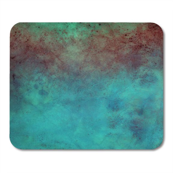 SIDONKU Old Blue Paper Background with Red and Green Grunge Stains Mousepad Mouse Pad Mouse Mat 9x10 inch
