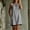 Gray#01, variant on Yteetum Women's Summer Mini Tank Dresses Sleeveless Cotton Notch V Neck Button Down A Line Dresses Sundress Casual Solid Loose Comfy Contrast Trim Travel Vacation Dress