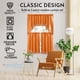 thumbnail image 5 of Cortinas americanas de lino para cocina y baño con cenefa (naranja), 5 of 7