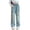 Light Blue, variant on Edvintorg Girl Jeans Fashion High Waisted Baggy Wide Leg Jean Loose Straight Leg Ripped Denim Pants with Pockets Size 5-14