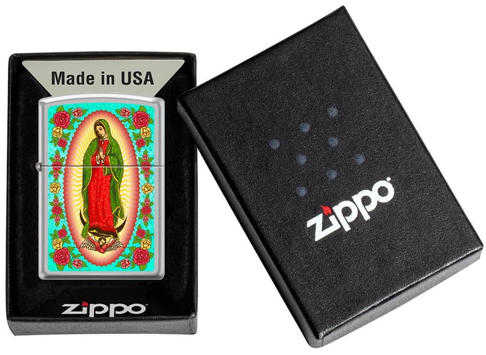 Guadalupe Madonna Chrome Zippo Lighter