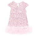 thumbnail image 4 of XIMIN Toddler Girls Sequin Party Dress Sparkly Gown Dresses Formal Birthday Special Occasion Fancy Pageant Dresses Kids A-Line Formal Birthday Dress, 4 of 7