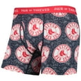 thumbnail image 4 of Men's Pair of Thieves Gray/Navy Boston Red Sox Super Fit 2-Pack Boxer Briefs Set, 4 of 5