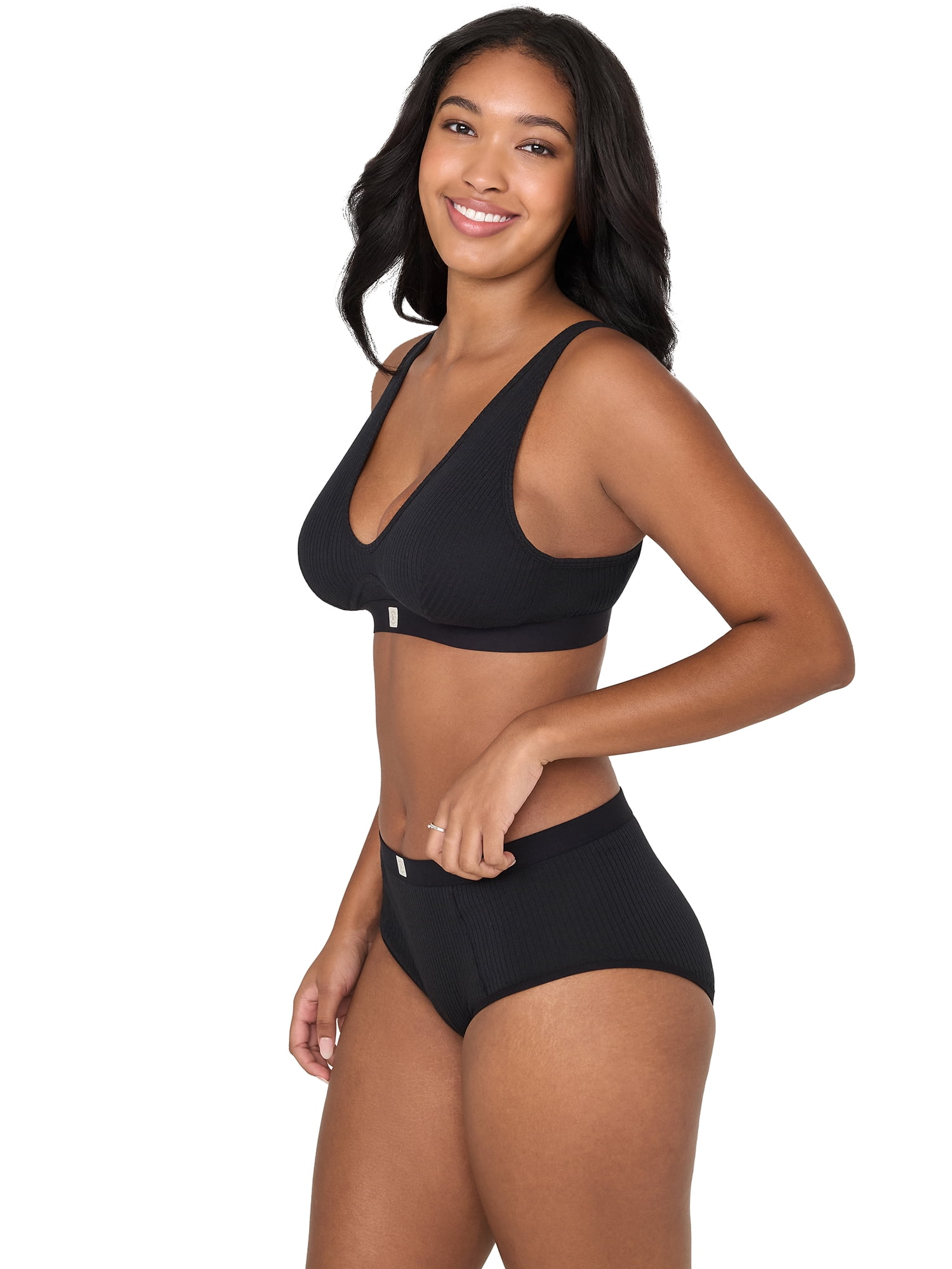 Kindly Yours Women’s So Comfy Rib High Leg Brief, 2-Pack, Sizes XS-XXXL