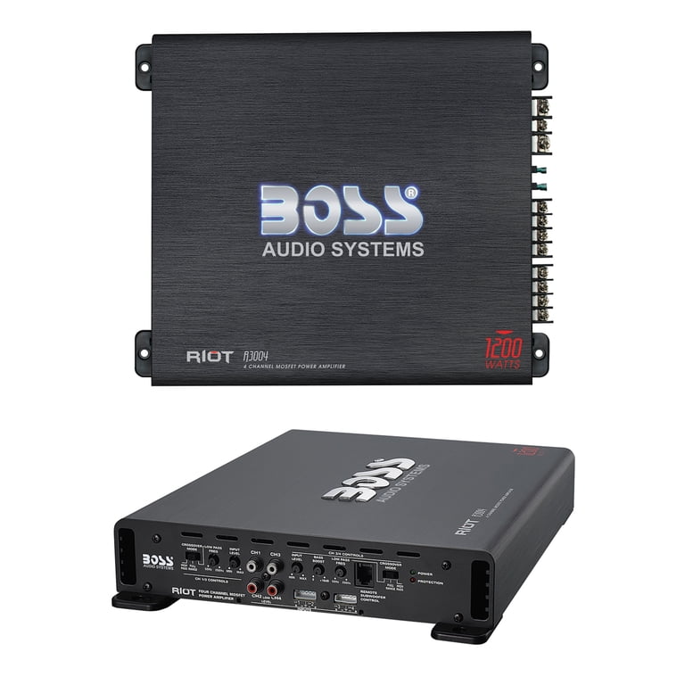BOSS Audio Systems R3004 Riot Series 4-Channel Car Amplifier 1200W