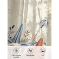thumbnail image 6 of Sheer Curtains 108 Inches Long, Orange Blue Starfish Coastal Semi Sheer Curtains Light Filtering Window Treatment, Summer Beach Eucalyptus Rustic Privacy Voile Drapes for Living Room 52x108 Inch, 6 of 7