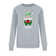 thumbnail image 4 of Xdegoge Santa Claus Christmas Sweatshirts for Women Crew Neck Long Sleeve Tops Xmas Tree Graphic Shirts Merry Women'S Winter Shirts Christmas Shirts Plus Size Women, Gray XL, 4 of 6