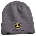 thumbnail image 3 of John Deere Charcoal Cuff Knit Beanie - LP69128, 3 of 8