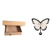thumbnail image 1 of Estante flotante,Estante flotante moderno y rústico para organizar apartamentos.,Cajón de pared decorativo moderno para sala de estar,Reloj de pared,Reloj de pared para sala de, 1 of 8