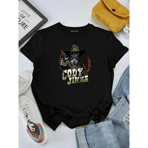 Cody Jinks Cowboy Thunder Country Music Graphic Fan Gift Tee Unisex tee V51008, for men & women, up to size 5XL