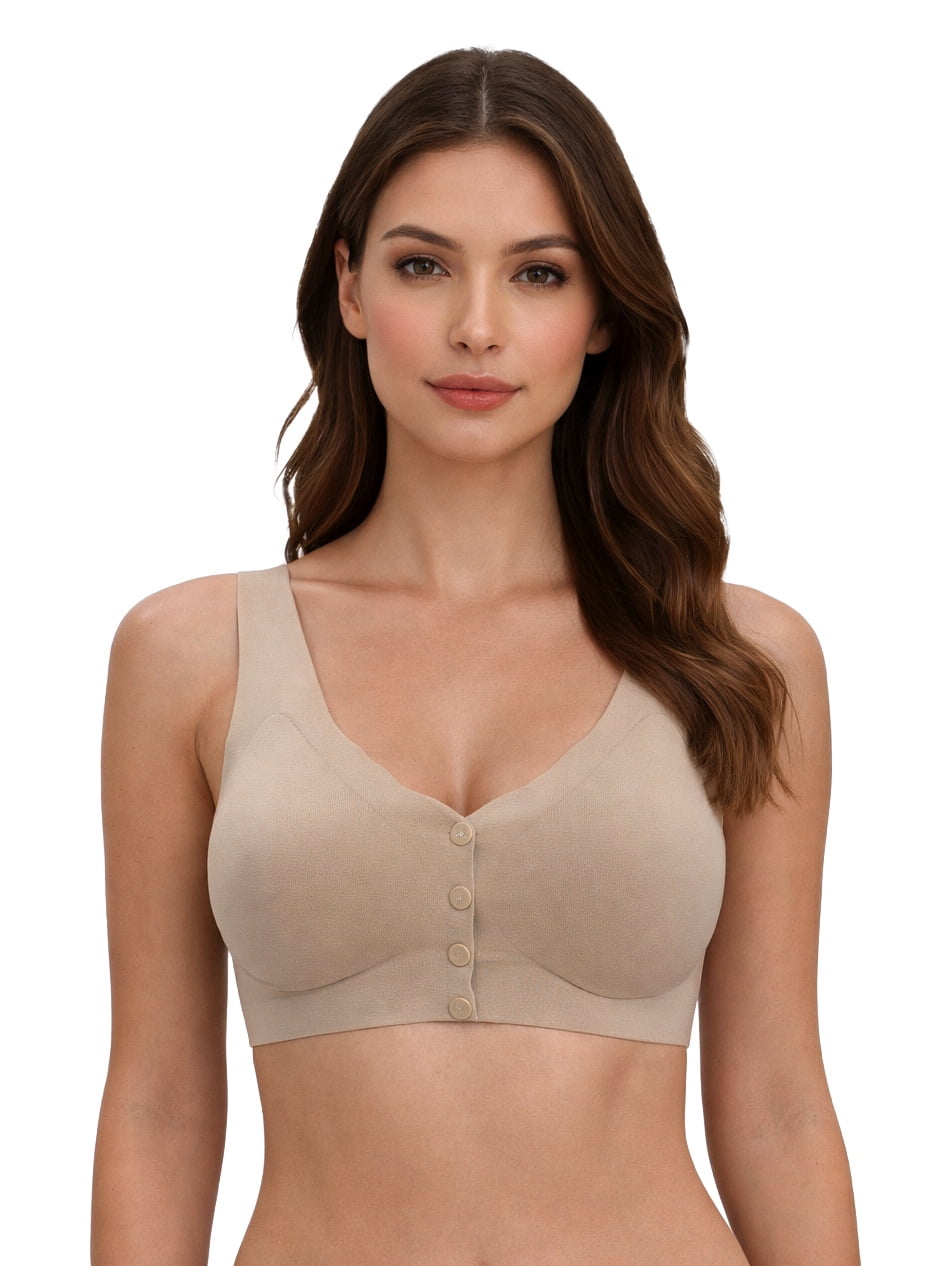 Women Wireless Bra 6 Pack, Comfort Everyday Bra, Full Coverage, Soft Stretch, 32B-46DDD, No Underwire, Plus Size 36C (S8815)