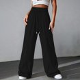 thumbnail image 4 of MEICHEN Womens Fashion Summer Essentials Clothing Women Elastic Waisted Parachute Hiking Pants with Pockets Water Lightweight Pants Casual Pants for Women, 4 of 8