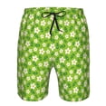 thumbnail image 3 of Balery Daisies Flowers Traje de Baño Estilo Hawaiano para Hombre, Shorts de Secado Rápido con Bolsillos-XX-Large, 3 of 6