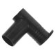 thumbnail image 4 of Closet Rod Support Clothes Rack Parts For Wardrobe Tube Support Secure Connection Black Plastic 1Pcs, 4 of 5
