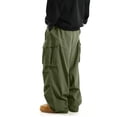 thumbnail image 2 of SAWOBUUN Men's Cargo Pants Baggy Parachute Trousers Loose Fit Streetwear Hip Hop Harem Pants for Daily Wear, 2 of 7