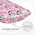 thumbnail image 3 of Susaid Funny Panda Draws A Heart Print Pillowcases Multiple Size, Pillow Cover Super Soft Envelope Closure Standard Pillow Case-16"x24", 3 of 6