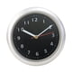 thumbnail image 2 of Reloj de baño simple con ventosa, impermeable, sin tictac, para colgar en la pared o Plata Negro, 2 of 8