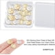thumbnail image 3 of 1 caja de 32 piezas de 2 estilos de dijes de monedas de latón chapado en oro de 24 quilates, colgantes de disco redondo plano con cabeza de Eduardo VII y la Reina Victoria, 3 of 6