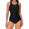 thumbnail image 1 of Women's One Piece Athletic Racerback Swimsuit Slimming Bathing Suit, 1 of 7