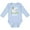 AE-Light Blue, variant on St. Patrick's Day Llama Be Irish with Green Shamrocks Boys or Girls Long Sleeve Baby Bodysuit