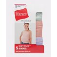 thumbnail image 3 of Hanes Originals Girls' SuperSoft Bikini Underwear, 5-Pack Assorted 6, 3 of 4