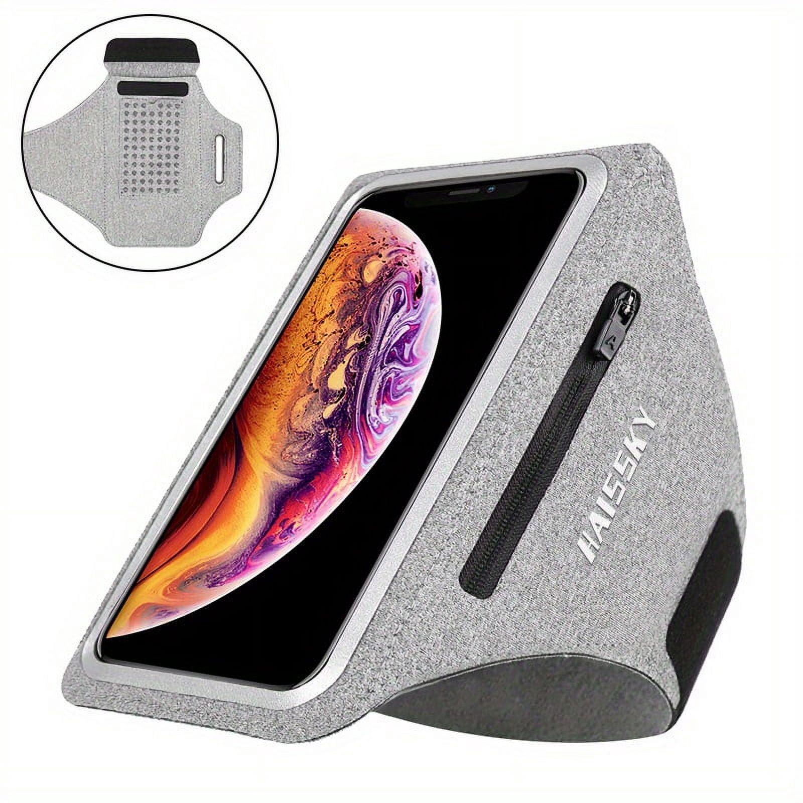 HAISSKY Zipper Bag Running Sports Armband Case For IPhone 14