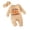 Beige, variant on Baby Girl Outfit My First Thanksgiving Long Sleeve Romper Jumpsuit Infant Headband Clothes (Newborn,Beige)