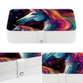thumbnail image 4 of Unicorn Portable PU Leather Necklace Organizer Box with Removable Compartment, Earring Holder, and Jewelry Display, 4 of 6