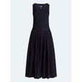 thumbnail image 4 of Scoop Women’s Belted Pleated Cotton Maxi Dress, Sizes XS-XXL, 4 of 4