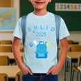 thumbnail image 2 of WMQPNNS Boys Summer Tops Fashion Short Sleeve Tops Kids Shirts Size 7-8 Crew Neck Cotton Tee Shirt Printed Basic Tops Shirts Cartton Printed Tops(Size 8-9 Years, Light Blue-A), 2 of 4