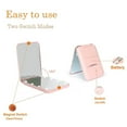 thumbnail image 3 of Pocket mirror, magnifying LED compact travel makeup mirror for purse, portable, folding, handheld, 3 of 5
