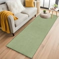 thumbnail image 2 of Runner Rugs 2x6 Ft, Vintage Sage Green Non Slip Area Rugs for Kitchen Bedroom Entryway, Farmhouse Retro Beige Solid Color Washable Carpet Runner Rug Floor Mats for Bedroom Home Decor, 2 of 9