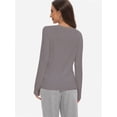 thumbnail image 5 of Women's Long Sleeve Button Down Crew Neck Classic Sweater Cardigan, 5 of 6