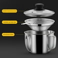 thumbnail image 5 of Fat Separator jug Sauce Separator, Fat Oil Skimmer with lid, 304 Stainless Steel Soup Sieve Cup, Fat Separator with Bottom Release, Oil Soup Separator Strainer Pot for Kitchen, 5 of 8