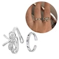 thumbnail image 2 of 2Pcs Stackable Joint Finger Rings Women Open Rings Set Stackable Finger Joint Rings Thumb Rings, 2 of 9