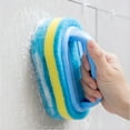 thumbnail image 6 of Fufafayo under $5 Cleaning Brush for Bathroom, Kitchen, Toilet, Bathtub Scrubber Comes with a Shower Sponge and Features an Ergonomic Handle for Easy Cleaning, 6 of 9